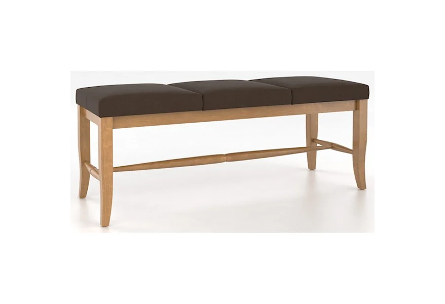 Custom Dining <b>Customizable</b> Upholstered Bench, 20" by Canadel at Esprit Decor Home Furnishings